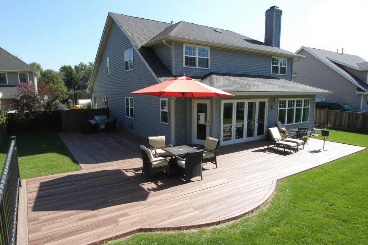 composite decking patio designs