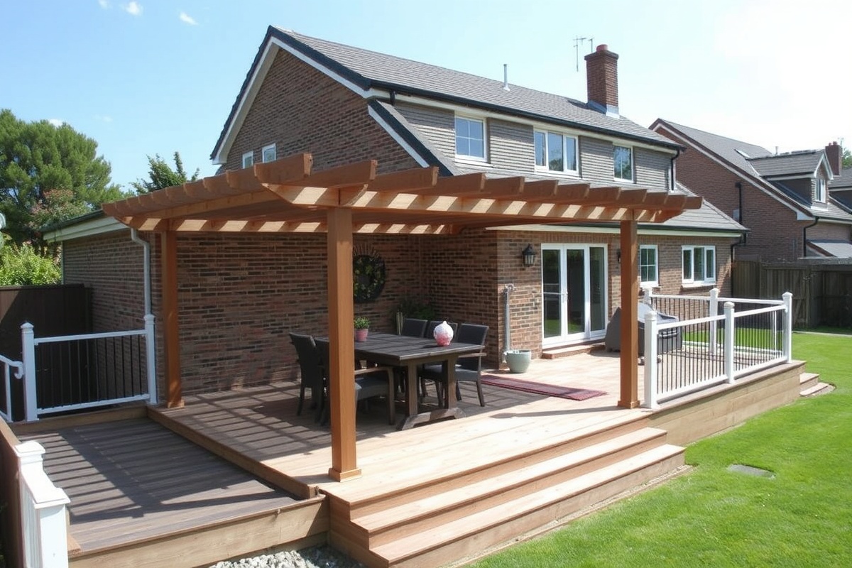 composite decking pergola