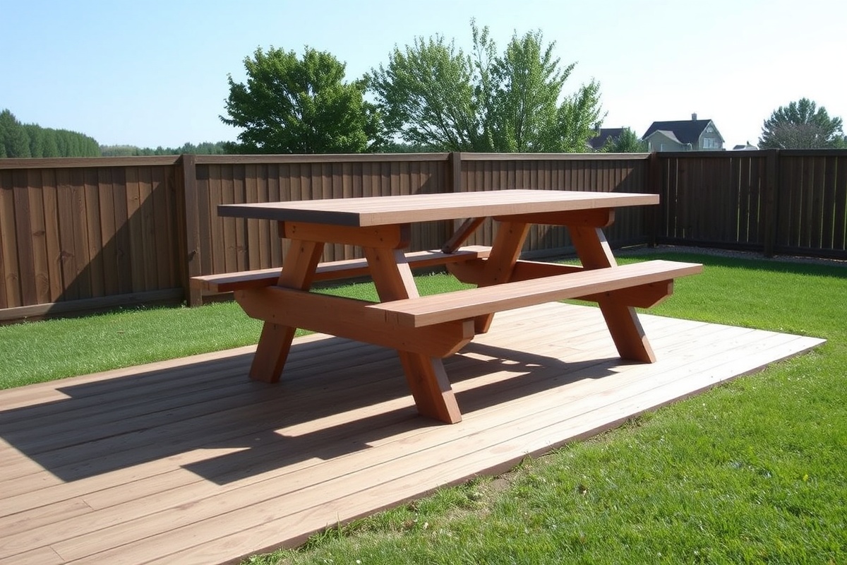 composite decking picnic table plans