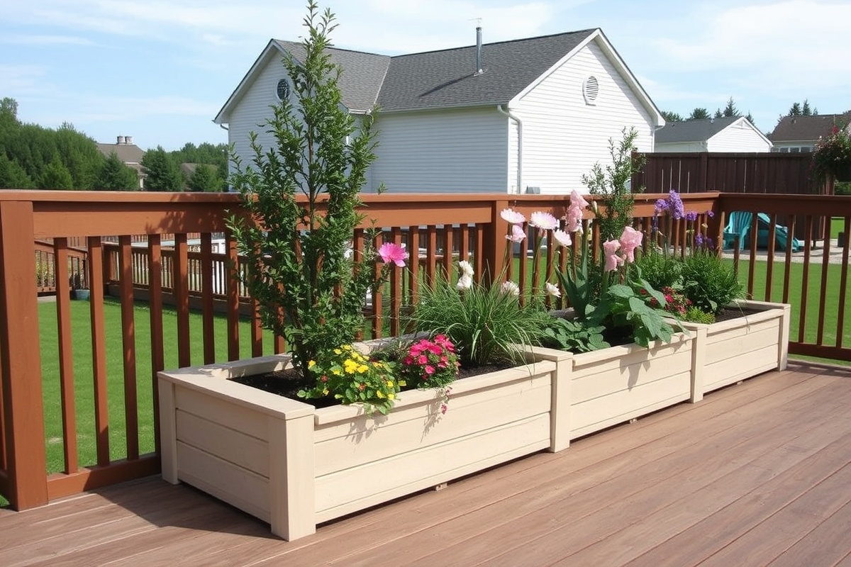 composite decking planter box
