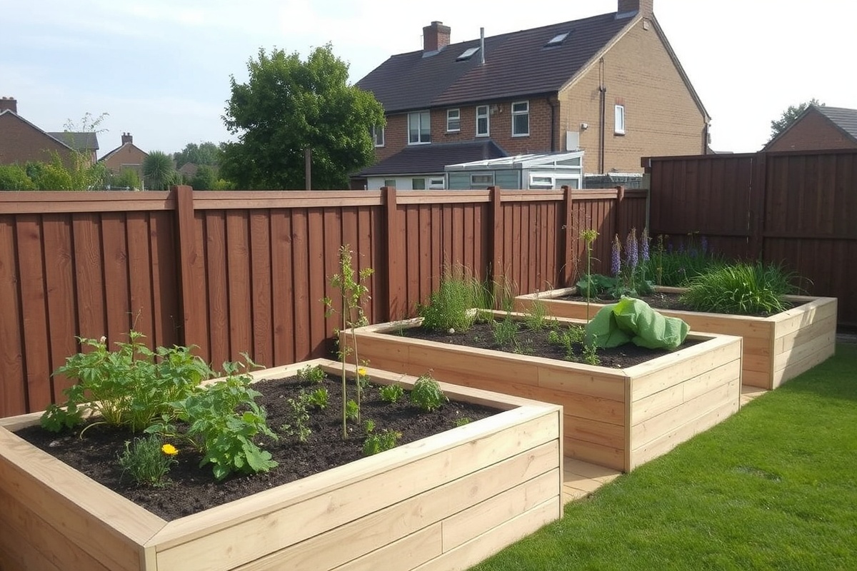 composite decking raised beds