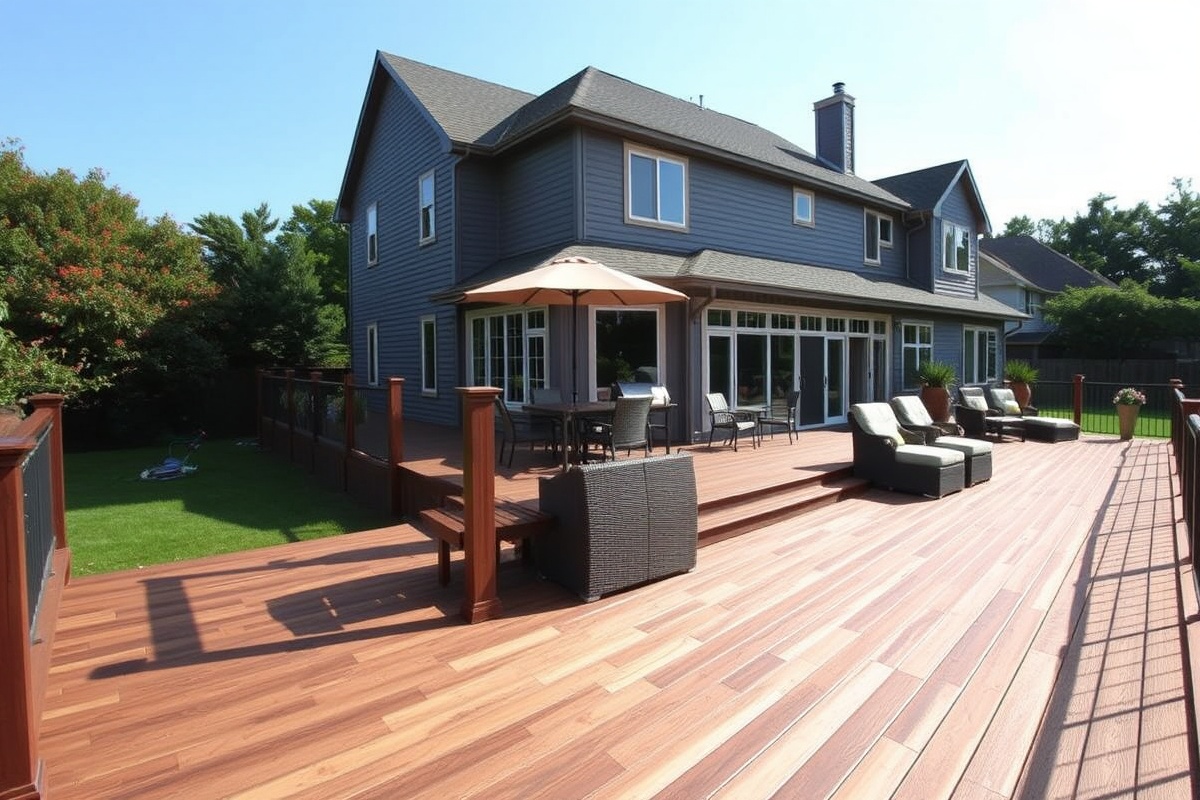 composite decking redwood