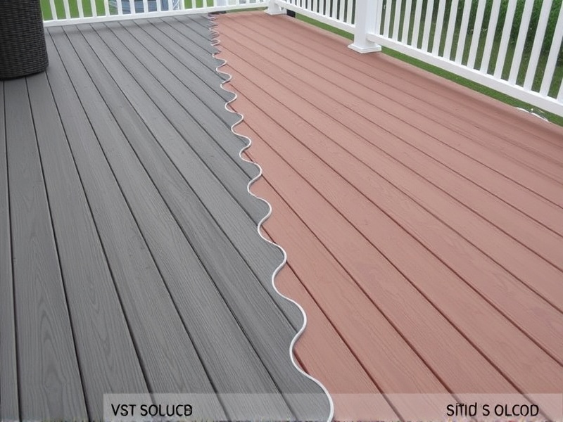composite decking scalloped vs solid