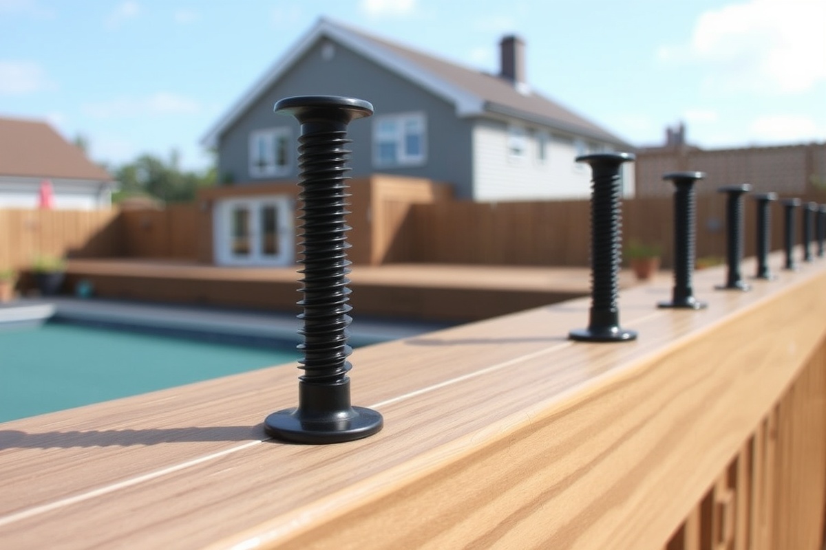 composite decking screws black