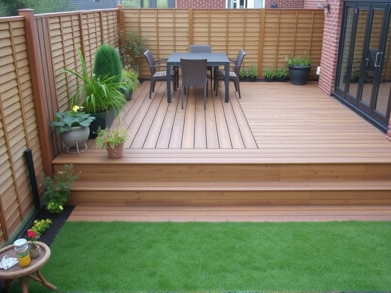 composite decking small garden