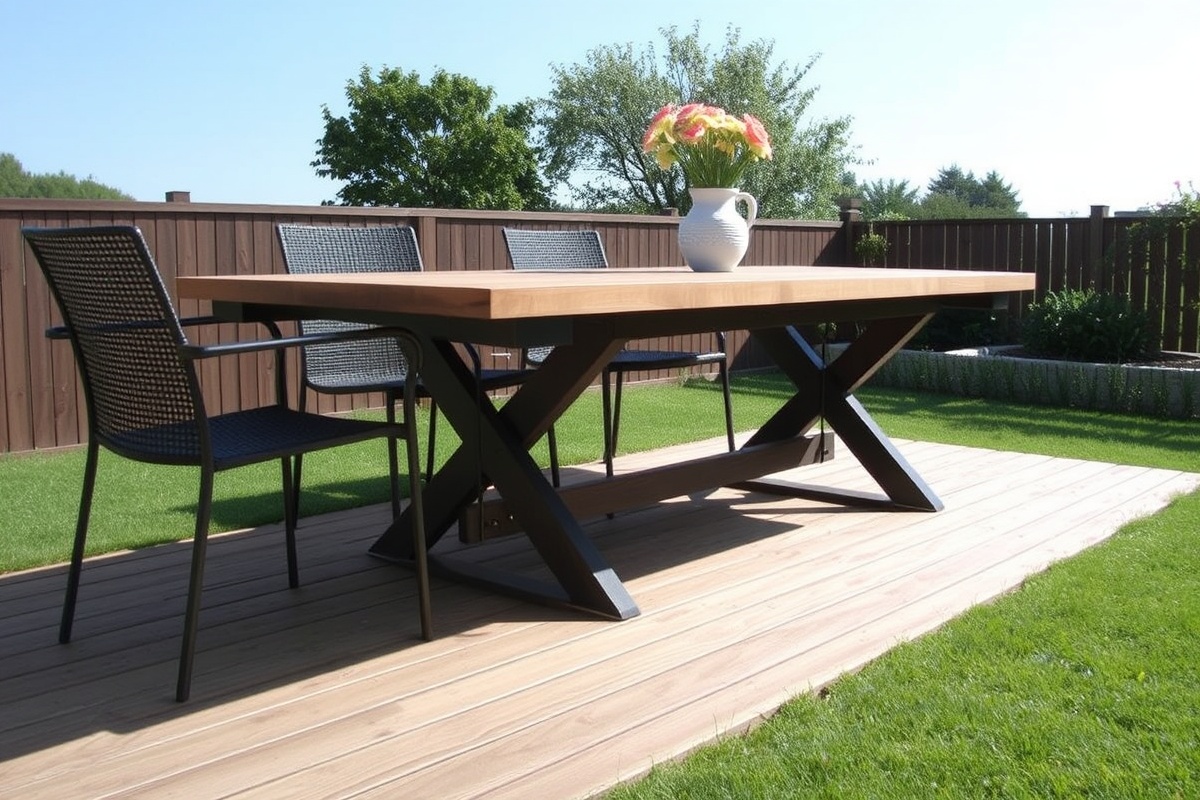 composite decking table