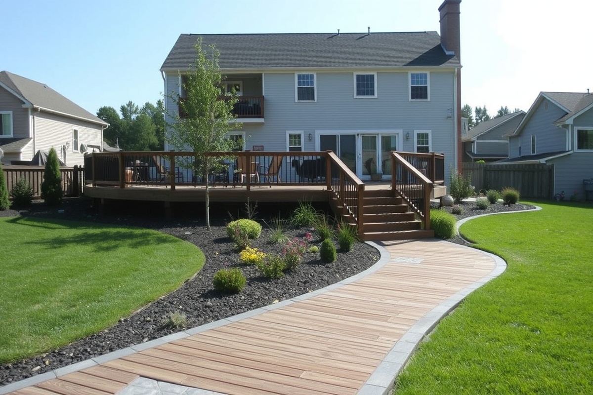 composite decking walkway