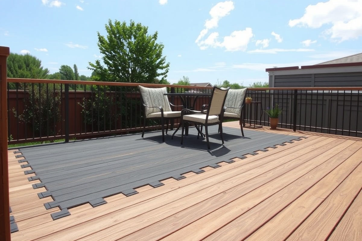 composite interlocking decking tiles