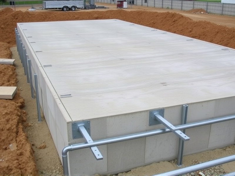 composite steel decking reinforces the concrete slab