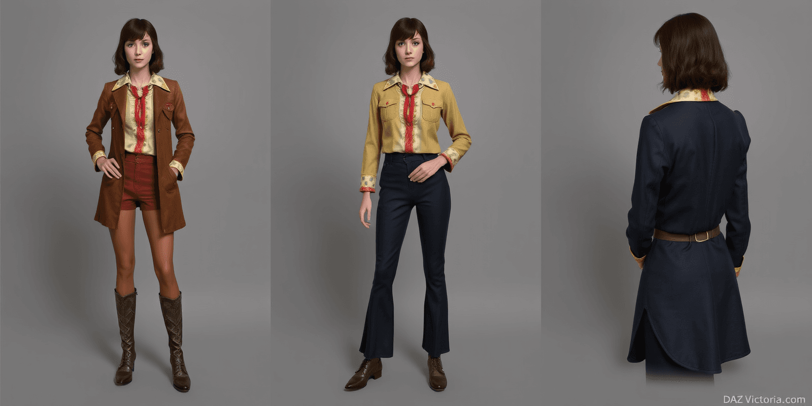 Creating Authentic Early 70s Looks with DAZ Victoria 4