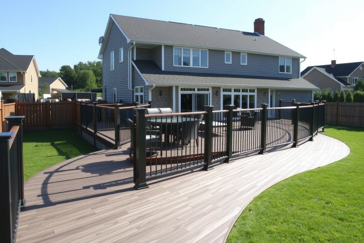 curved composite decking