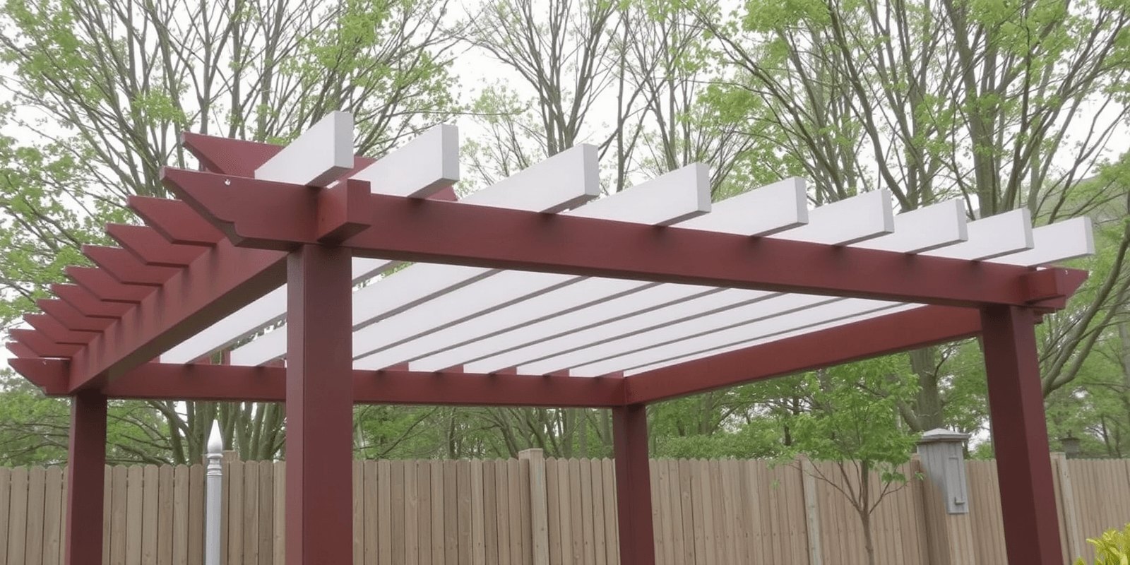 customized outdoor plastic wood wpc composite pergola