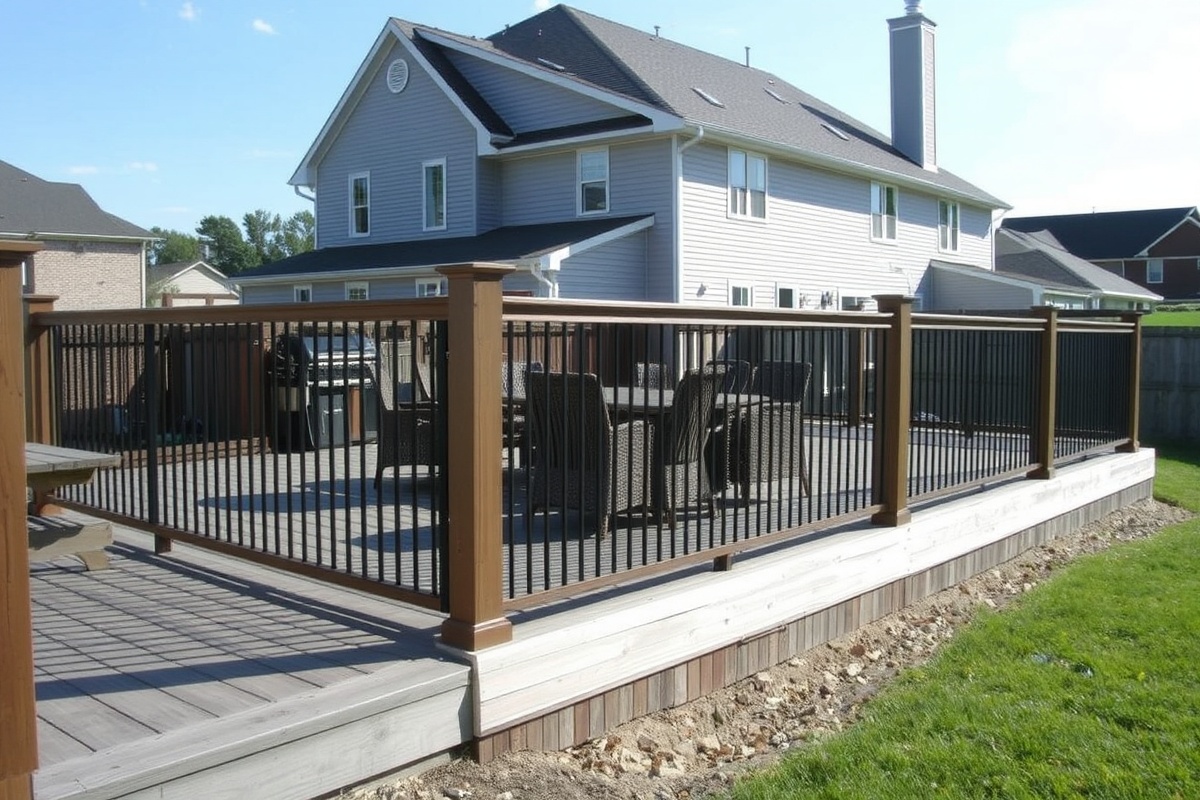 cutting composite decking around posts