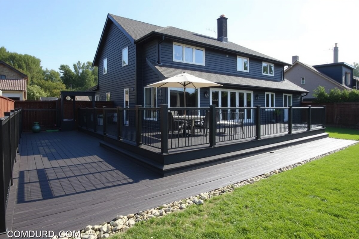 Dark Composite Decking: A Stylish and Eco-Friendly Choice