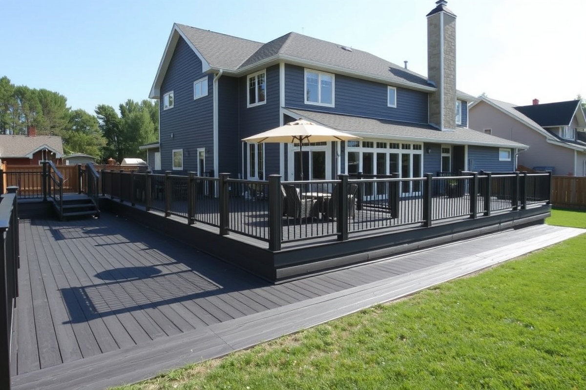 Dark Gray Composite Decking: A Sustainable Choice for Your Home
