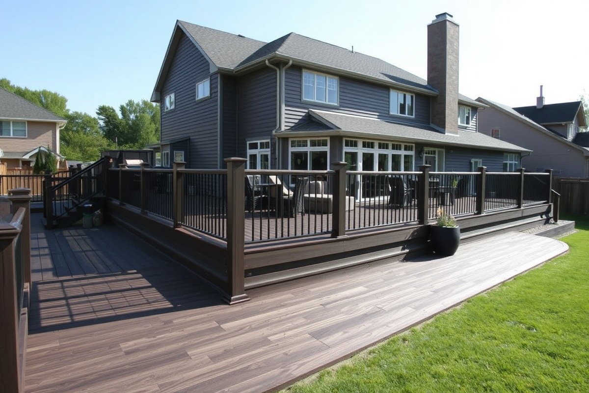 dark roast composite decking