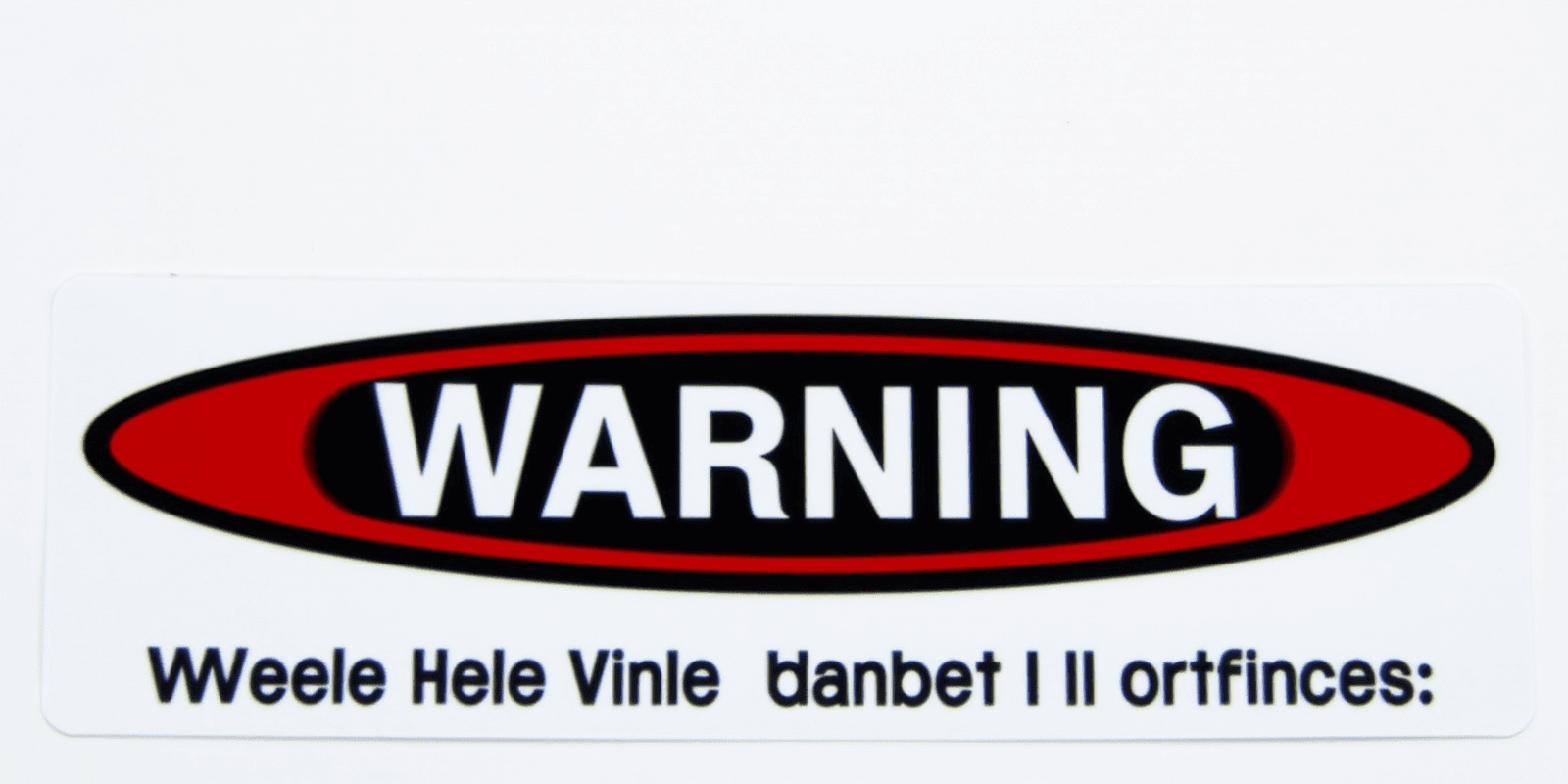 decal backbox warning wpc