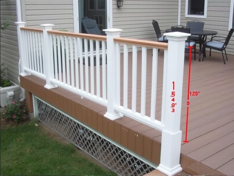 deck railing height