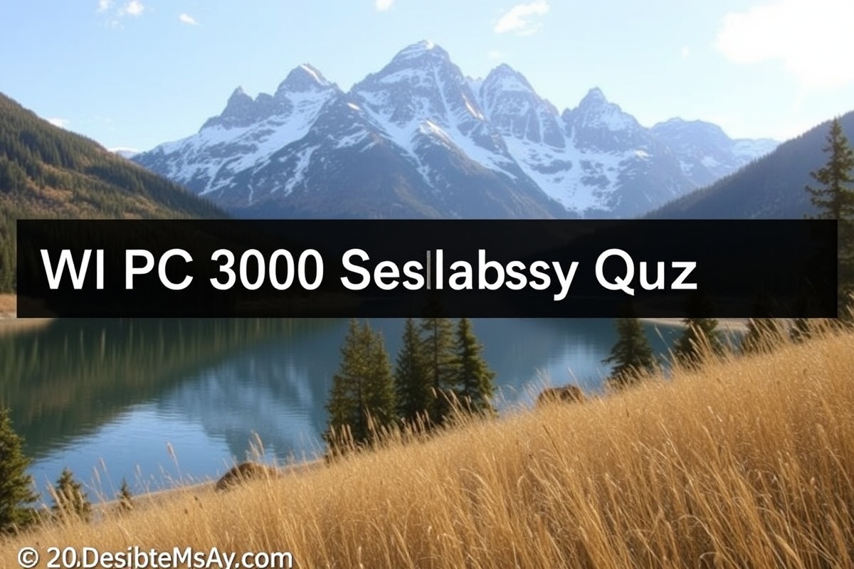 wpc 300 syllabus quiz