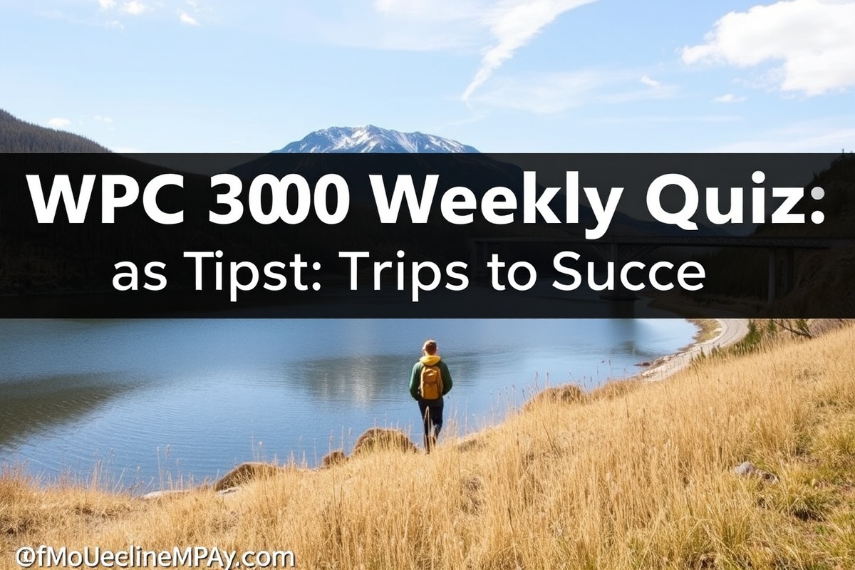 WPC 300 Weekly Quiz Quizlet: Tips and Tricks for Success
