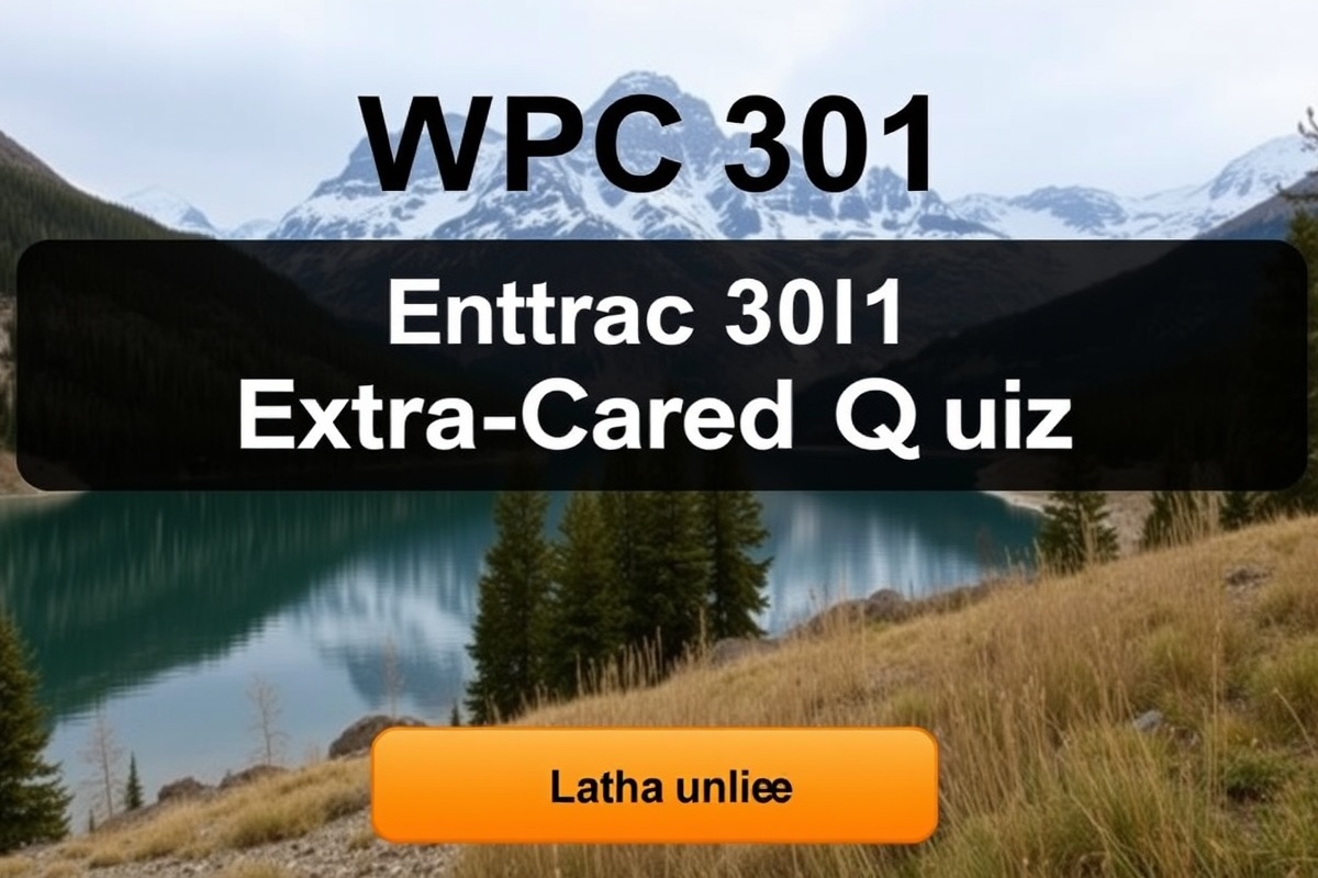 wpc 301 extra credit quiz quizlet