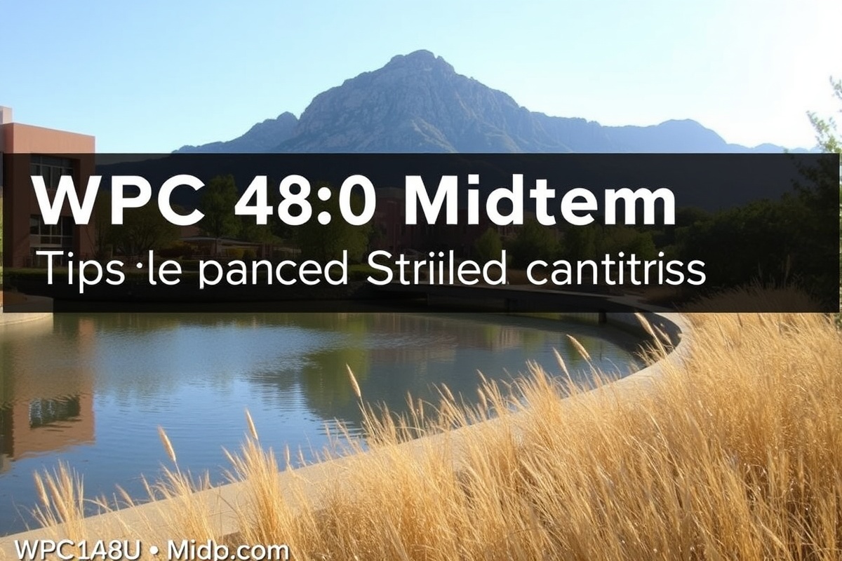 WPC 480 ASU Midterm: Tips and Strategies for Success