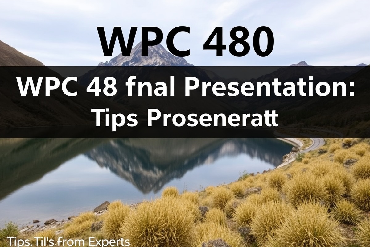WPC 480 Final Presentation: Tips from Experts