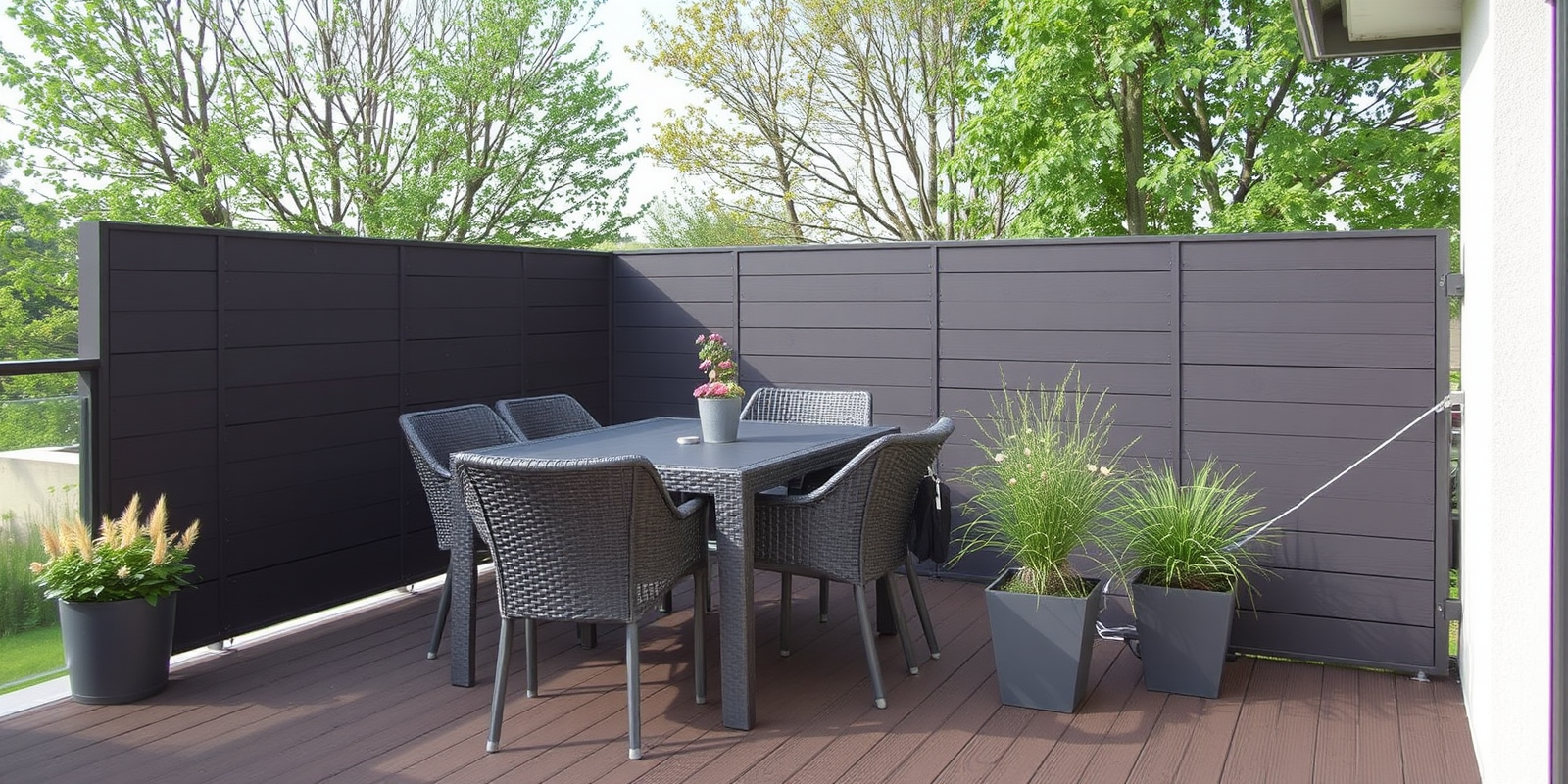 WPC Anthrazit Privacy Screens: The Ultimate Terrace Upgrade