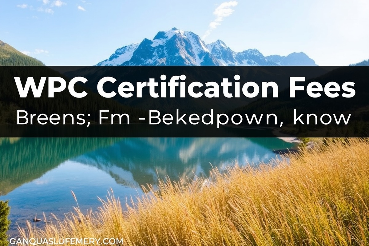 WPC Certification Fees Breakdown: What You Need to Know