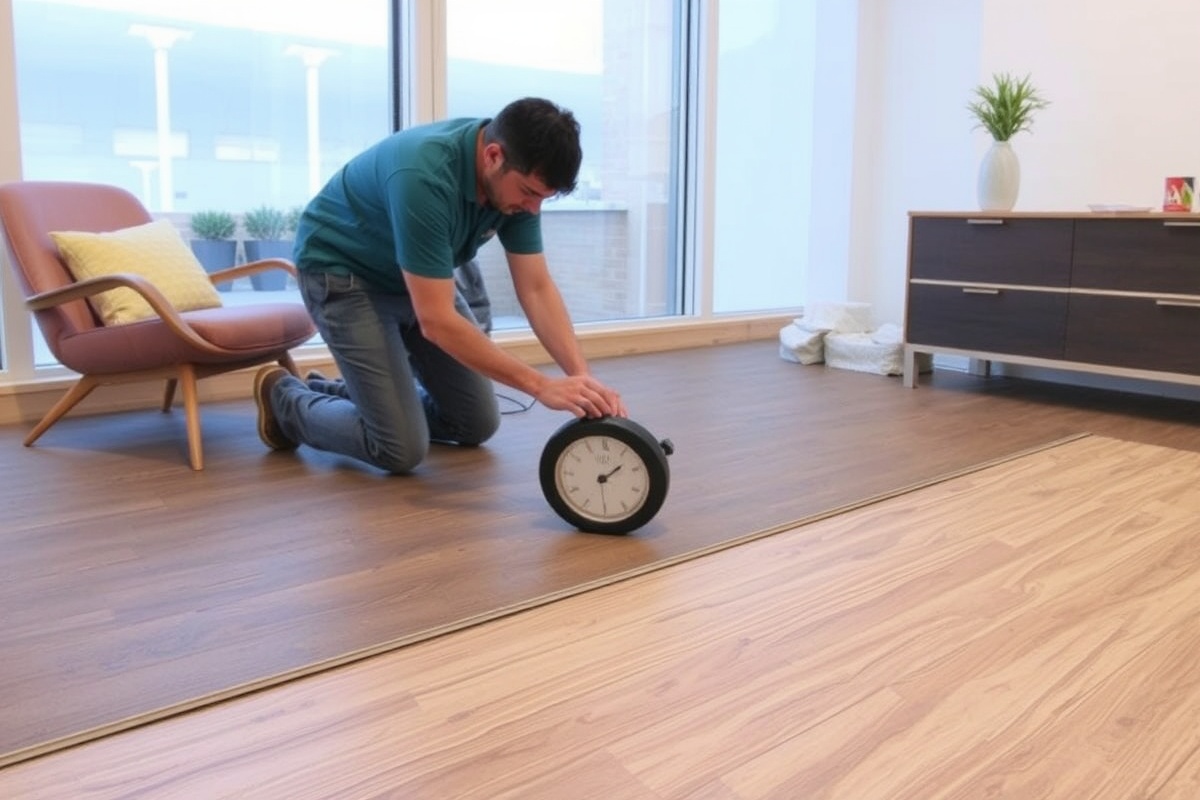wpc click plank flooring installation