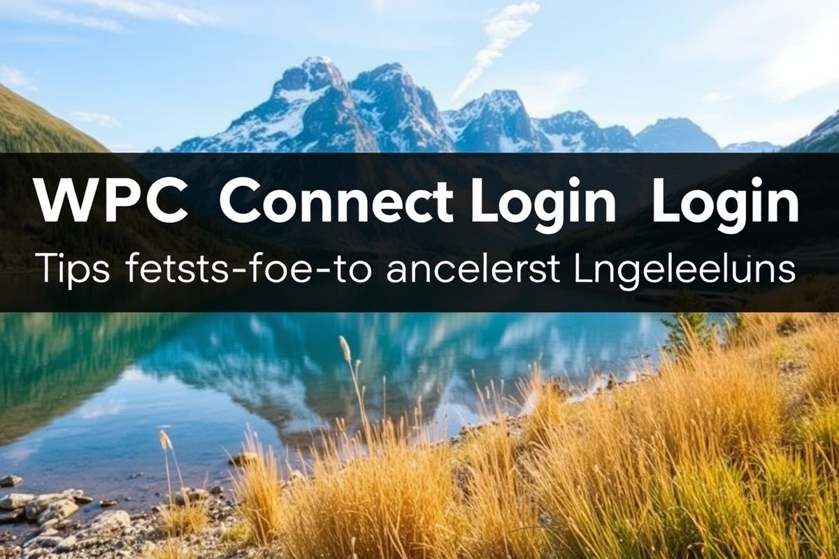 WPC Connect Login: Tips for a Smooth Experience