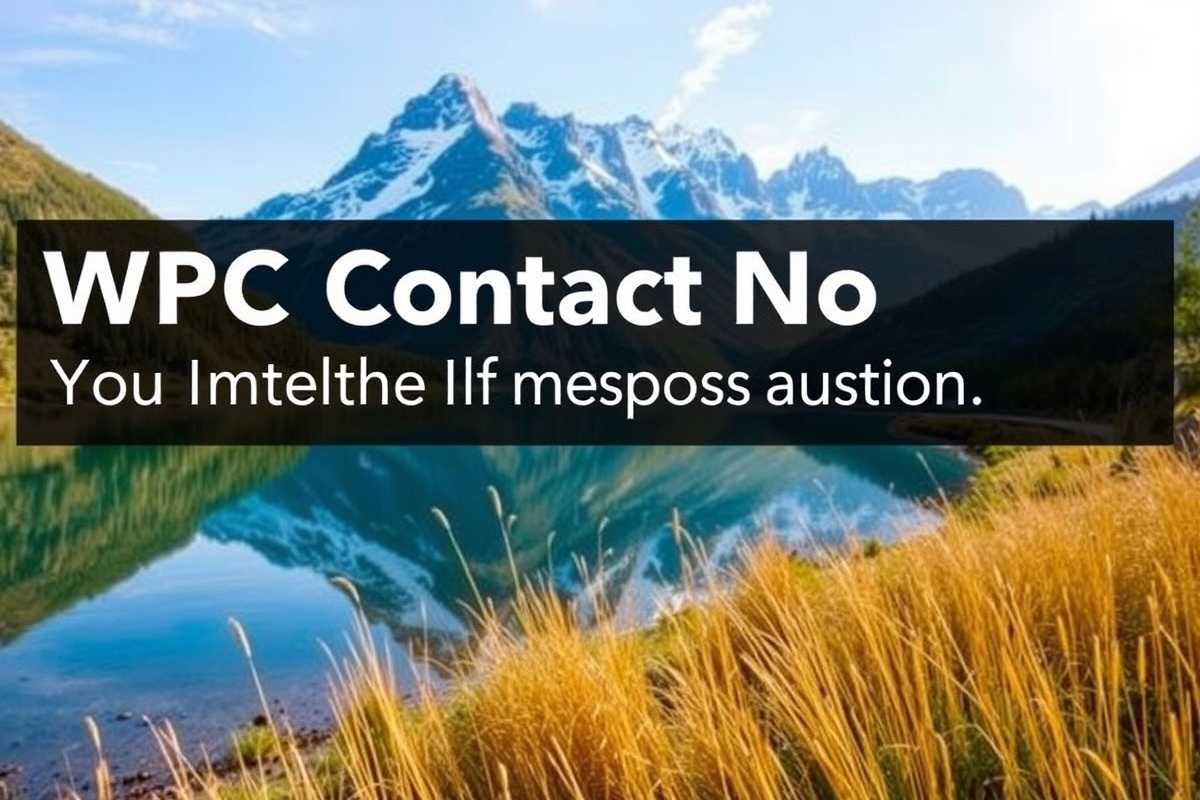 WPC Contact No: Your Gateway to Immediate Assistance