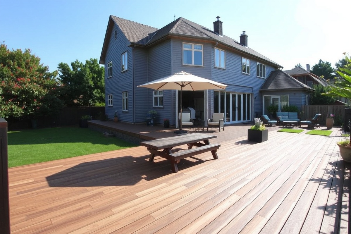 wpc decking fiber deck