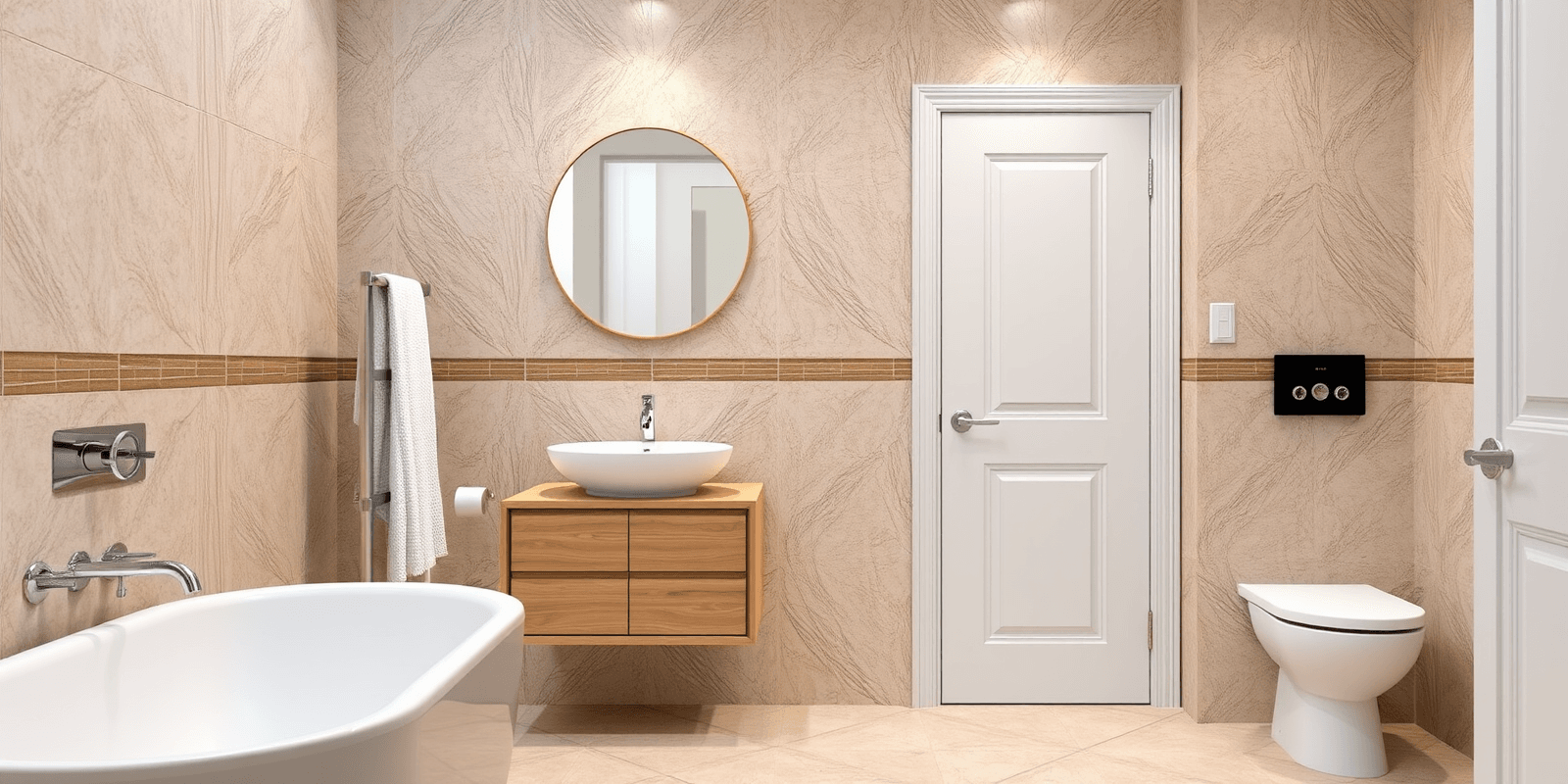 wpc door bathroom