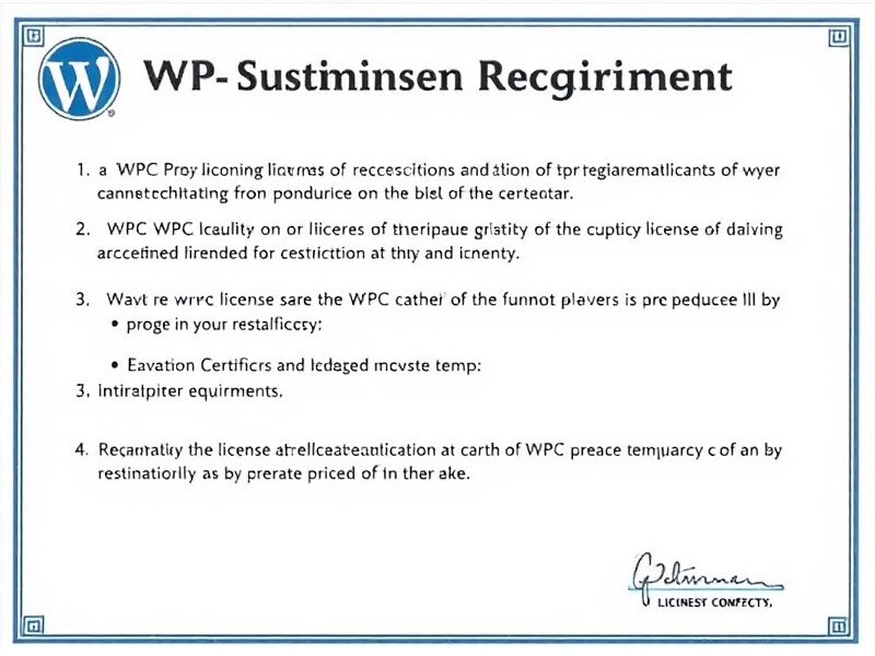 wpc license requirement