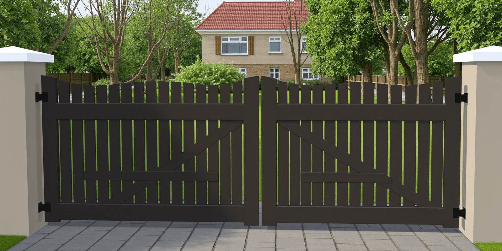 wpc panel gate design