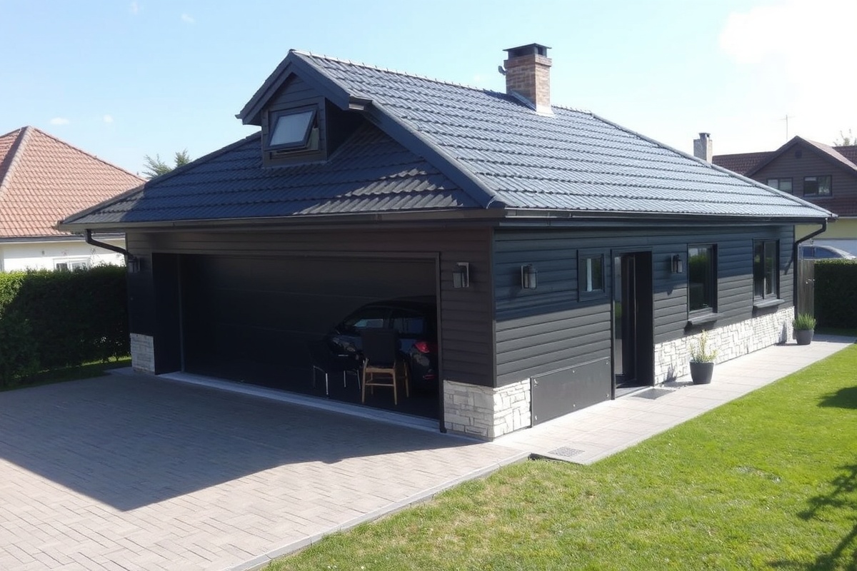wpc verkleidung garage