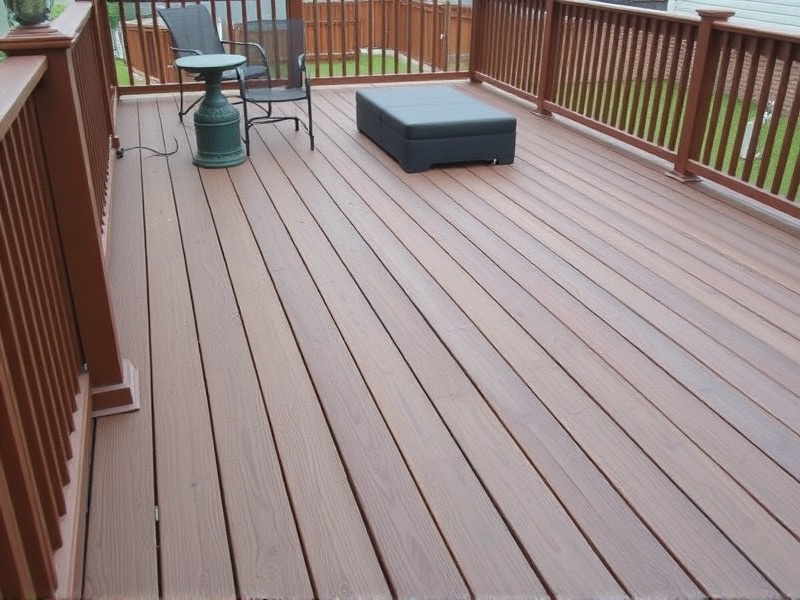 composite decking end