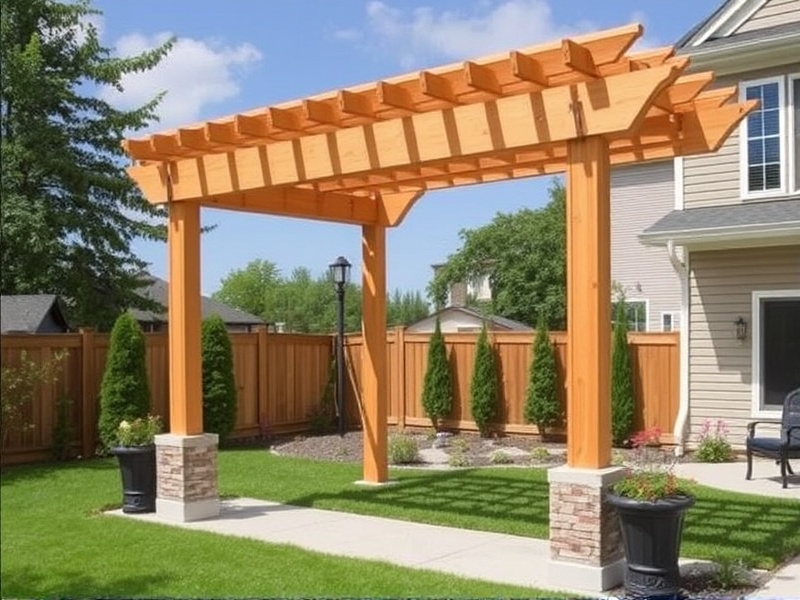 composite wood pergola