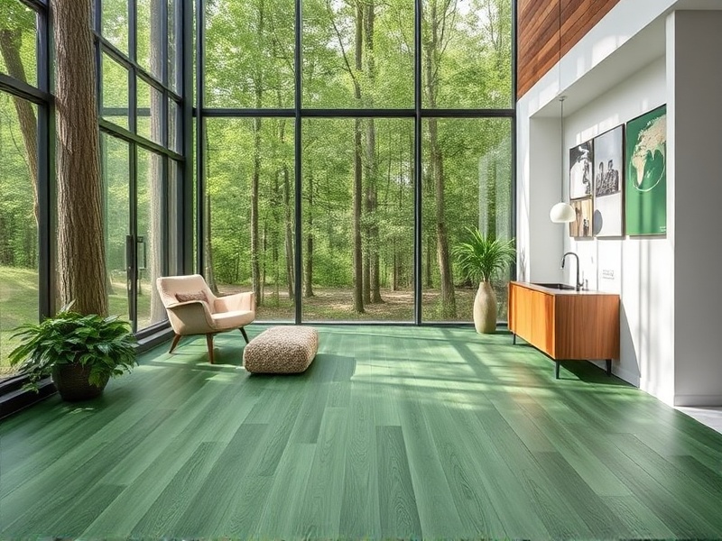 wpc floor evergreen