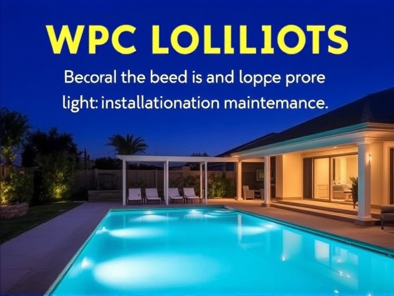 WPC Pool Lights: A Comprehensive Guide to Installation and Maintenance