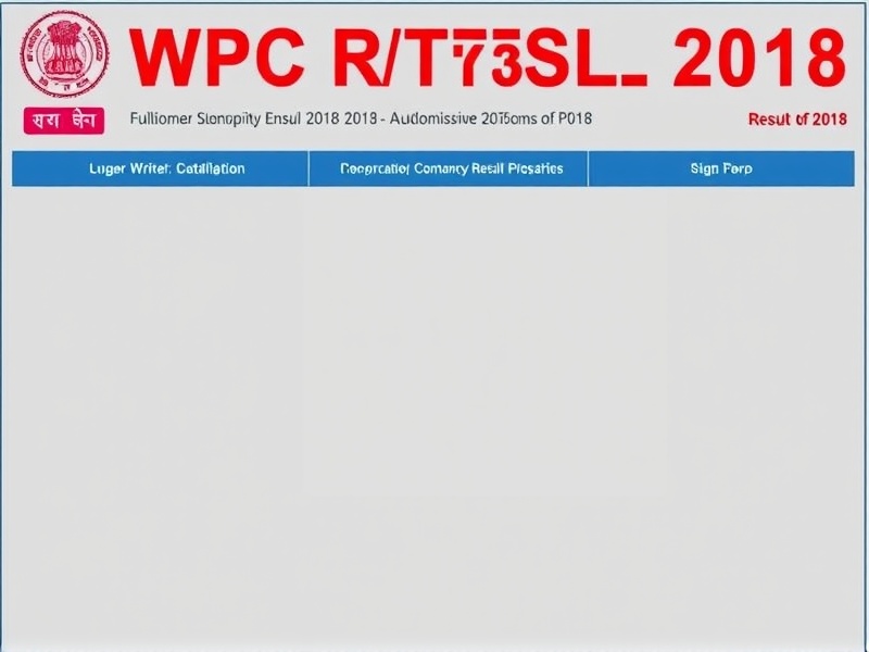 wpc rtr result 2018